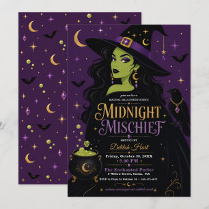 Witch Halloween Party Invitation