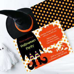 Witch Halloween Party Invitation