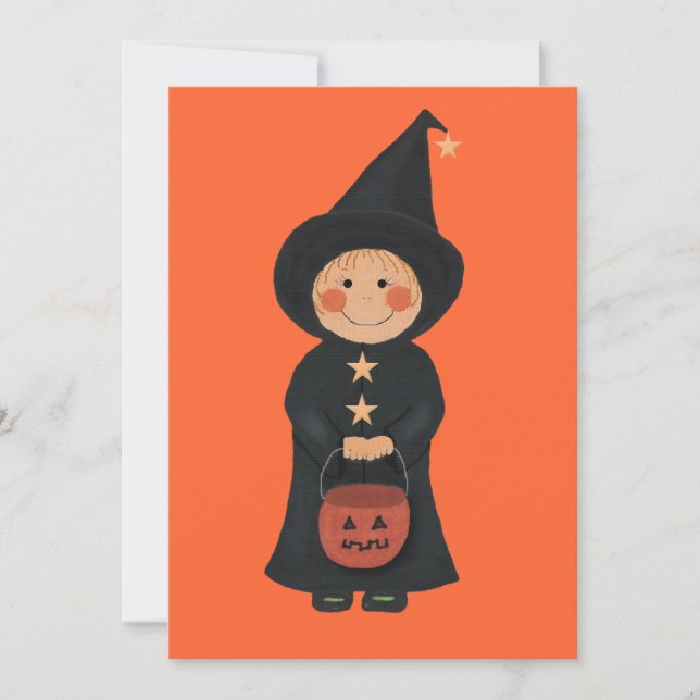 Witch Halloween Party Invitation (Front)