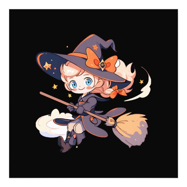 Witch Halloween Photo Print (Front)