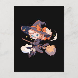 Witch Halloween Postcard