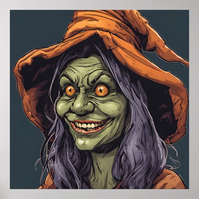 Witch - Halloween Print (Front)
