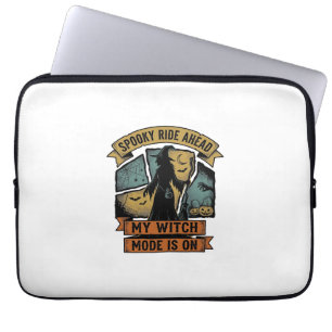 Witch Halloween Shirt Funny Vintage Witch Design_1 Laptop Sleeve