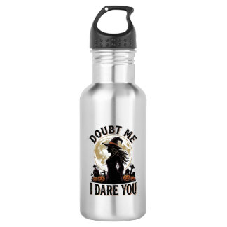 Witch Halloween Shirt with Vintage Moon Graveyard 532 Ml Water Bottle