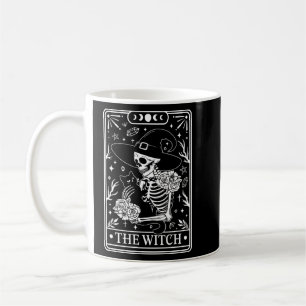 Witch Halloween Tarot Card Black Coffee Mug