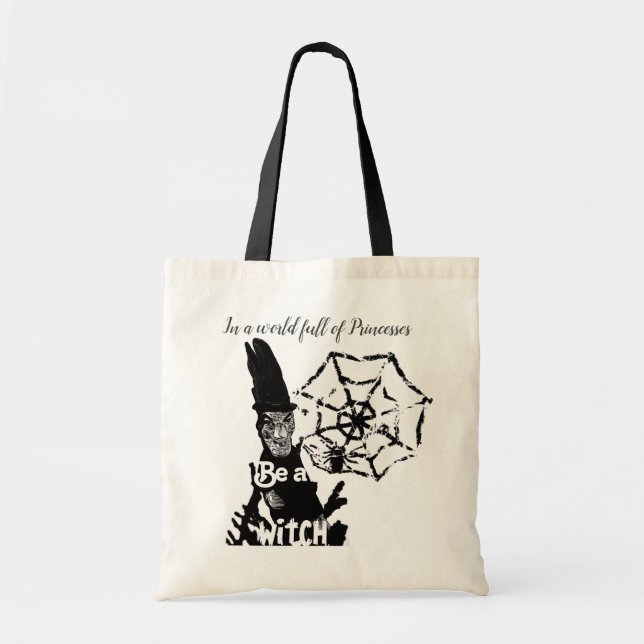 Witch Halloween Tote Bag (Front)
