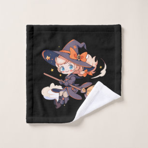 Witch Halloween Wash Cloth