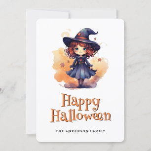 Witch Happy Halloween Card