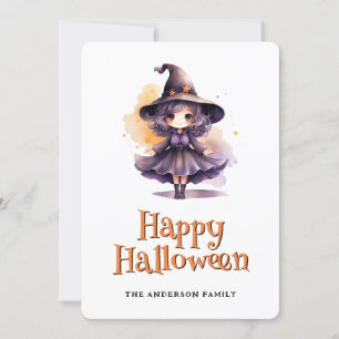 Witch Happy Halloween Card