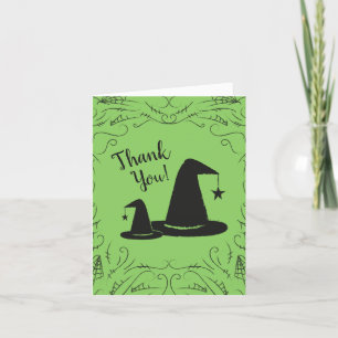 Witch Hat Baby Shower Halloween Thank You Card