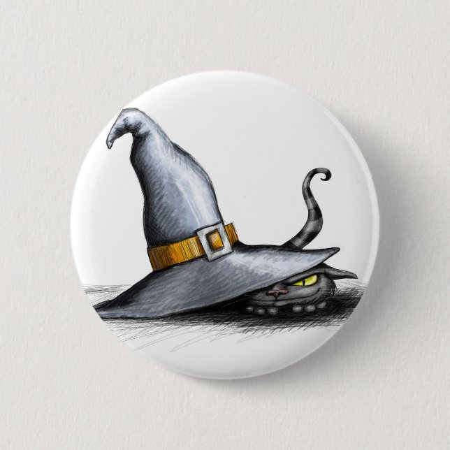 Witch Hat Button (Front)