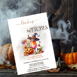 Witch Hat Cocktail Pumpkin Halloween Invitation<br><div class="desc">Witch hat,  pumpkin,  and cocktail. Personalise this spooktacular invite with your details.</div>