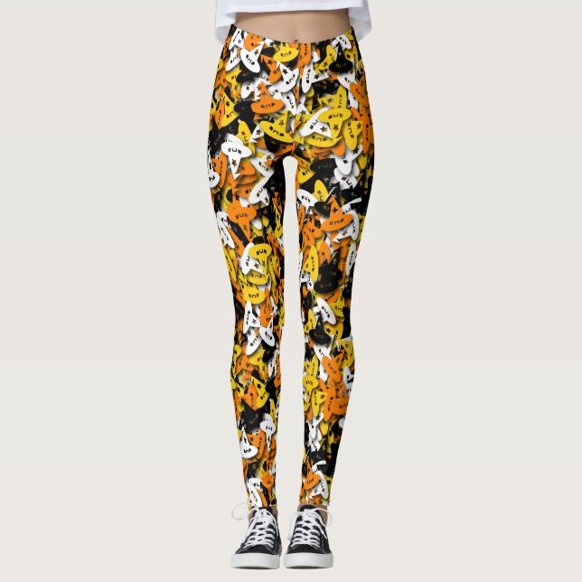 Witch Hat Confetti Leggings - Multi (Front)