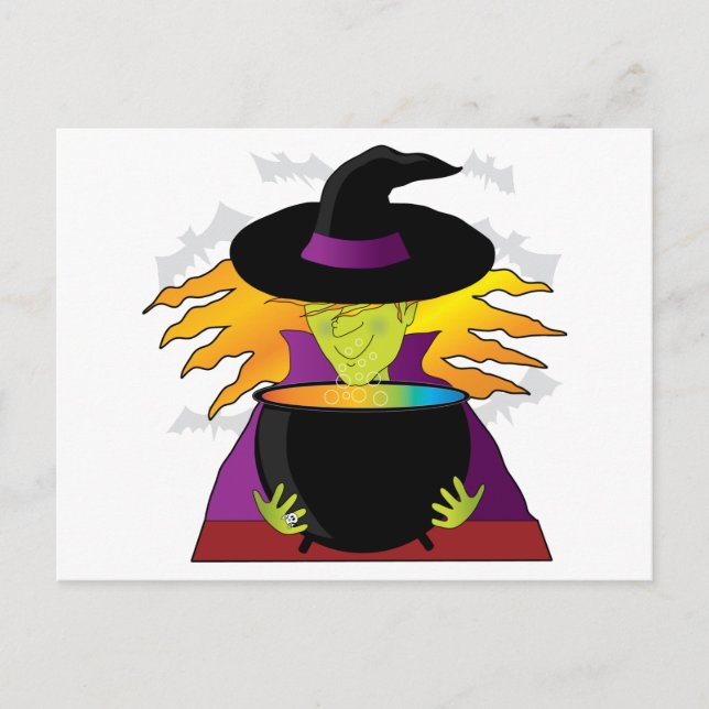 Witch Hat Postcard (Front)