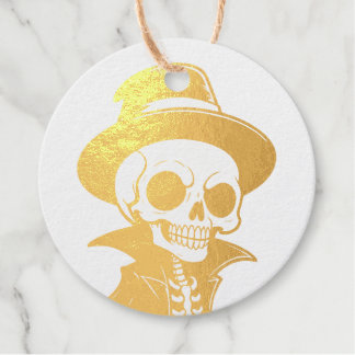 Witch Hat Skeleton Favour Tags