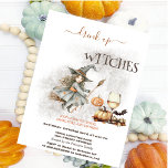 Witch Hat Wine Pumpkin Halloween Invitation<br><div class="desc">Witch hat,  pumpkin,  and wine. Personalise this spooktacular invite with your details.</div>