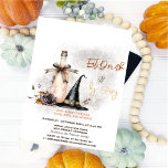 Witch Hat Wine Roses Costumes & Cocktail Halloween Invitation<br><div class="desc">Witch hat,  roses,  and wine. Personalise this spooktacular invite with your details.</div>