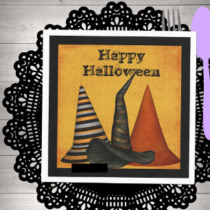 Witch Hats Halloween Party Napkins