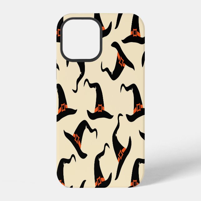 Witch hats, Halloween seamless pattern. iPhone Case (Back)