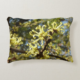 Witch Hazel Flowers Decorative Cushion