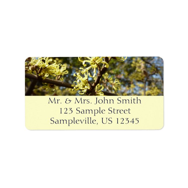 Witch Hazel Flowers Label (Front)