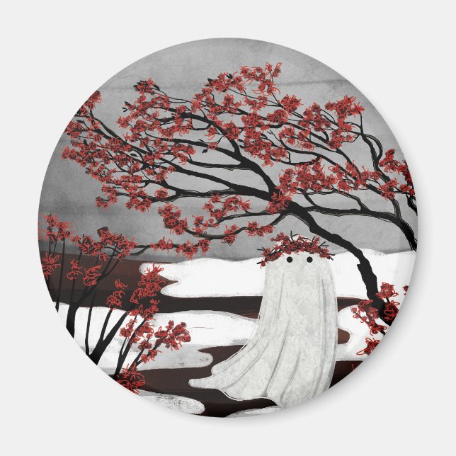 Witch Hazel Ghost Magnet (Front)