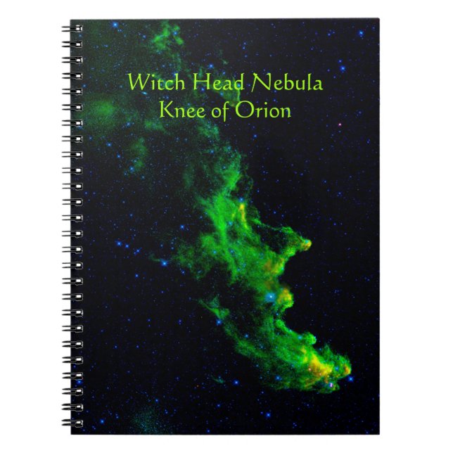 Witch Head Nebula deep space astronomy image Notebook (Front)