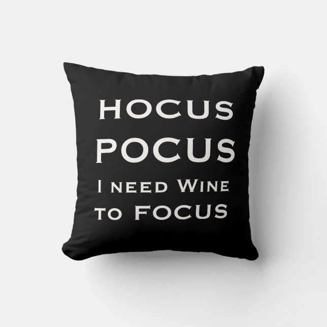 Witch Hocus Pocus Halloween Cushion (Front)