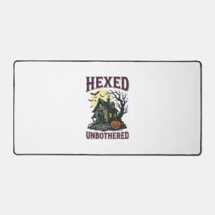 Witch Humour Shirt Vintage Haunted Cottage Hallowe Desk Mat