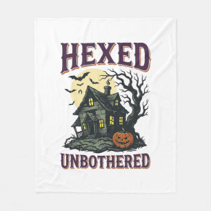 Witch Humour Shirt Vintage Haunted Cottage Hallowe Fleece Blanket