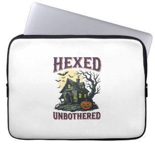Witch Humour Shirt Vintage Haunted Cottage Hallowe Laptop Sleeve