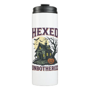 Witch Humour Shirt Vintage Haunted Cottage Hallowe Thermal Tumbler