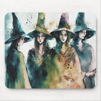 Witch illustration #1 mouse pad