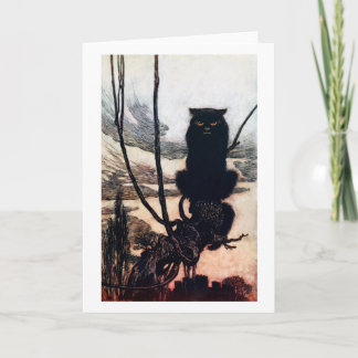 Witch in Cat Form Card
