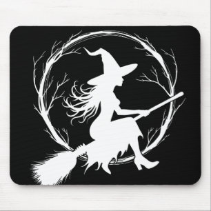 Witch in Flight Mousepad