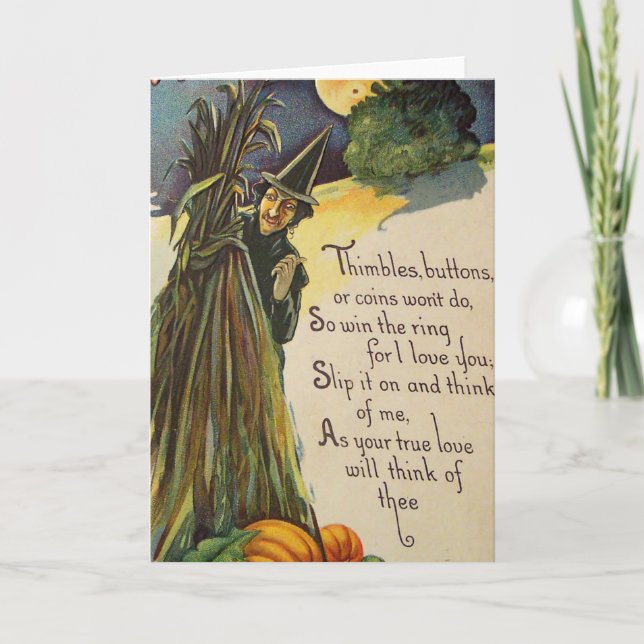 Witch In Moonlight Card (Front)