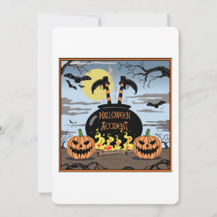 Witch in the pot invitation