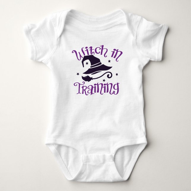 Witch in Training Baby Girl Bodysuit (Front)