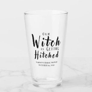 Witch Is Getting Hitched Halloween Party Beer  Glass