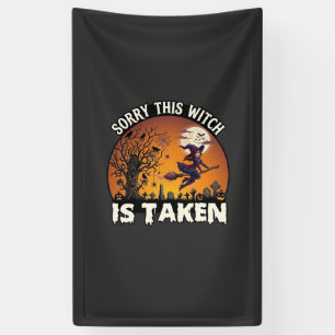Witch Is Taken Broom Tree Graveyard Halloween_1 Banner