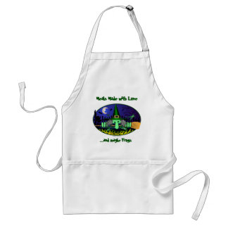 Witch Kilroy Frogs Apron
