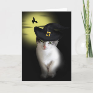 Witch Kitten Greeting Card