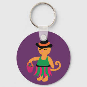 Witch Kitty Key Ring