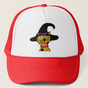 Witch Kitty Trucker Hat