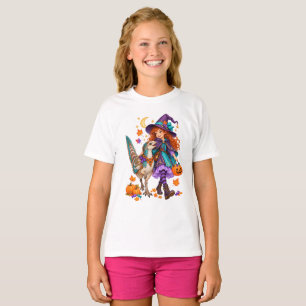 Witch & Kulindadromeus Halloween T-Shirt