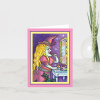 WITCH LIPSTICK, PERFUME & NAIL POLISH, FUNNY Blank