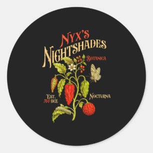 Witch lover witchy wicca witchy dark academia classic round sticker