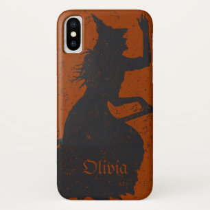 Witch Magic Grunge Illustration Personalised iPhone X Case
