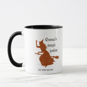 Witch Magic Potion Halloween Grunge Illustration Mug