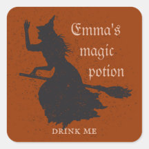 Witch Magic Potion Halloween Grunge Illustration